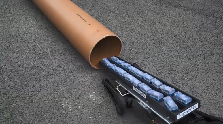 Pipebots, rob&ocirc;s encanadores da Universidade de Sheffield, na Inglaterra