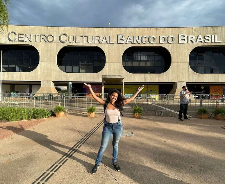 Sabrina Santos, no CCBB em Brasília, onde os grupos de transição se reuniram