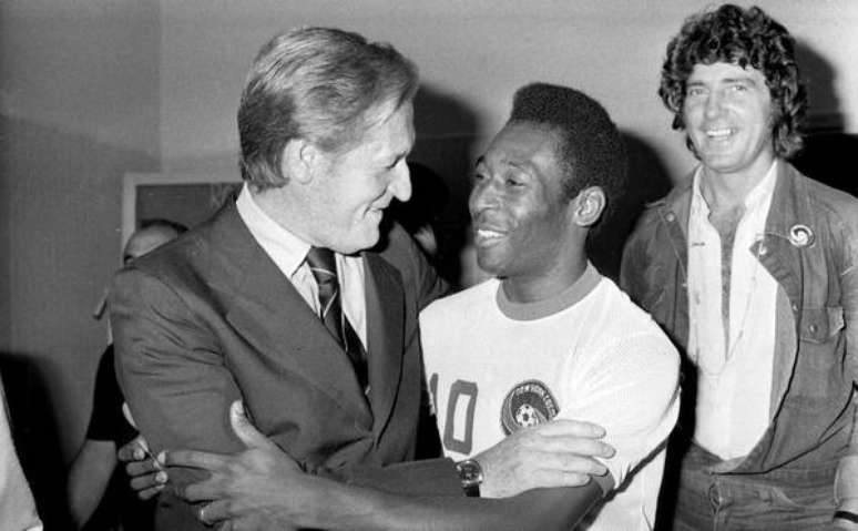 Pelé no tempo em que defendia o New York Cosmos