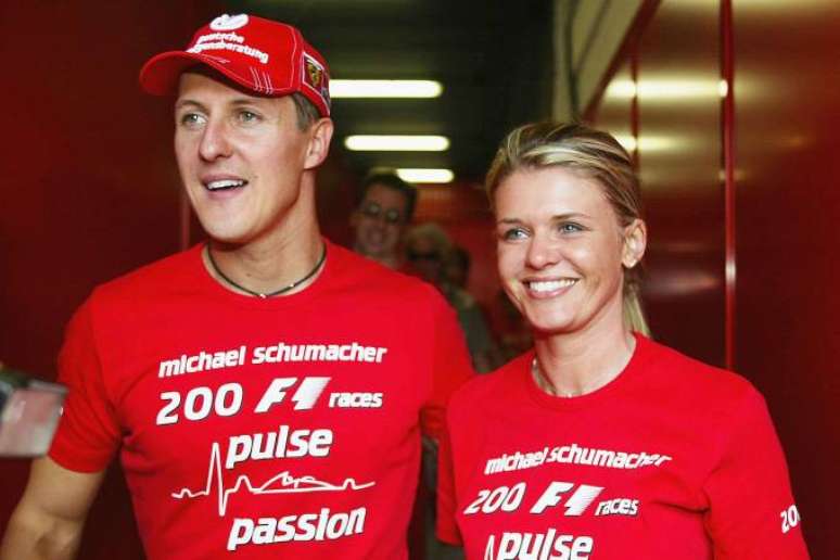 Corinna Schumacher junto de Michael Schumacher 