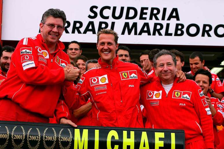 A união entre Schumacher, Ross Brawn e Jean Todt rendeu um período histórico à Ferrari 