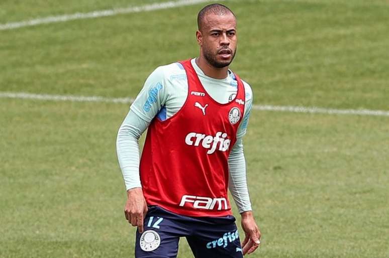 Mayke durante treinamento do Palmeiras (Foto: Cesar Greco/Palmeiras)