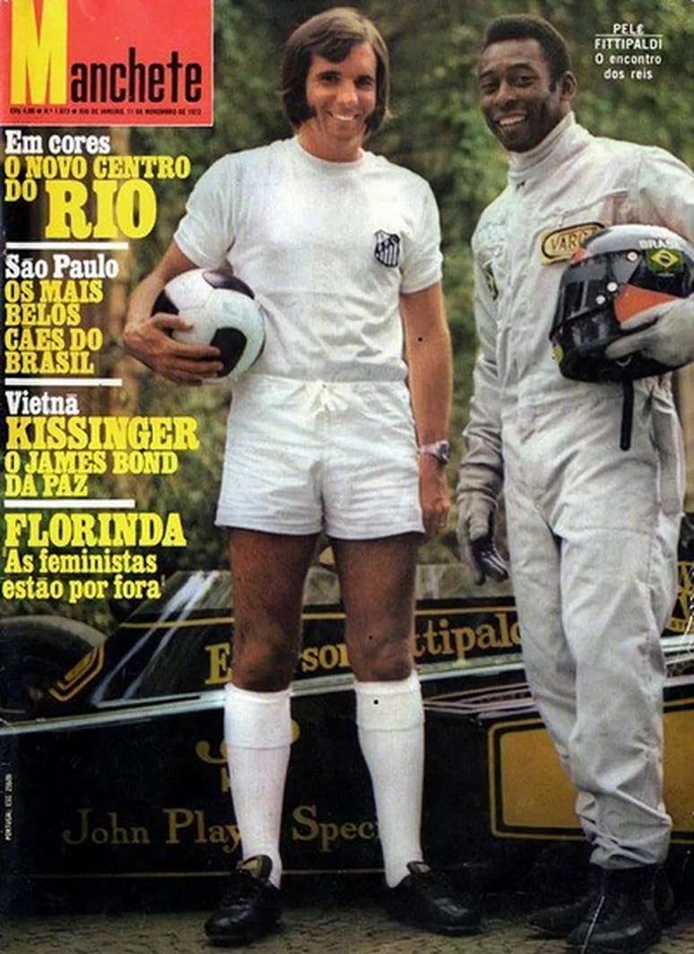 Emerson e Pel&eacute; trocando de pap&eacute;is em 1972