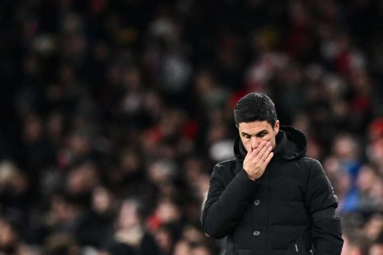 Arteta comemora vitória do Arsenal (GLYN KIRK / AFP)