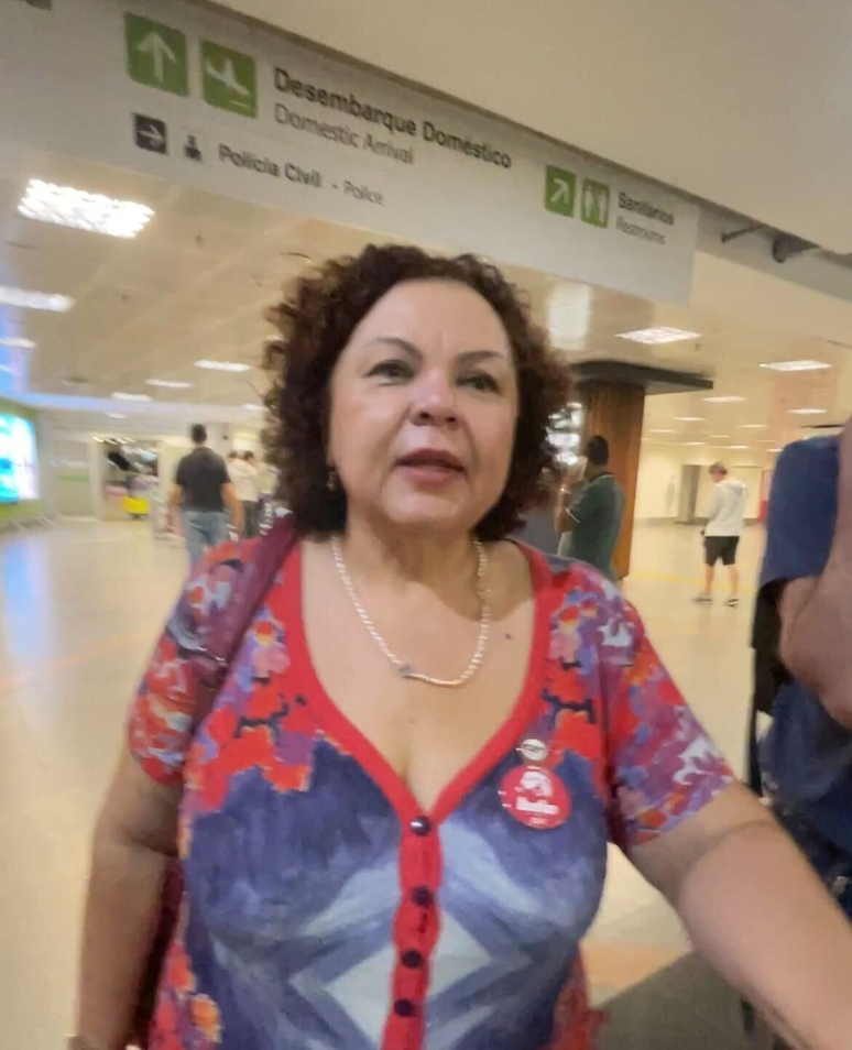 Junéia Batista, da Central Única dos Trabalhadores (CUT)