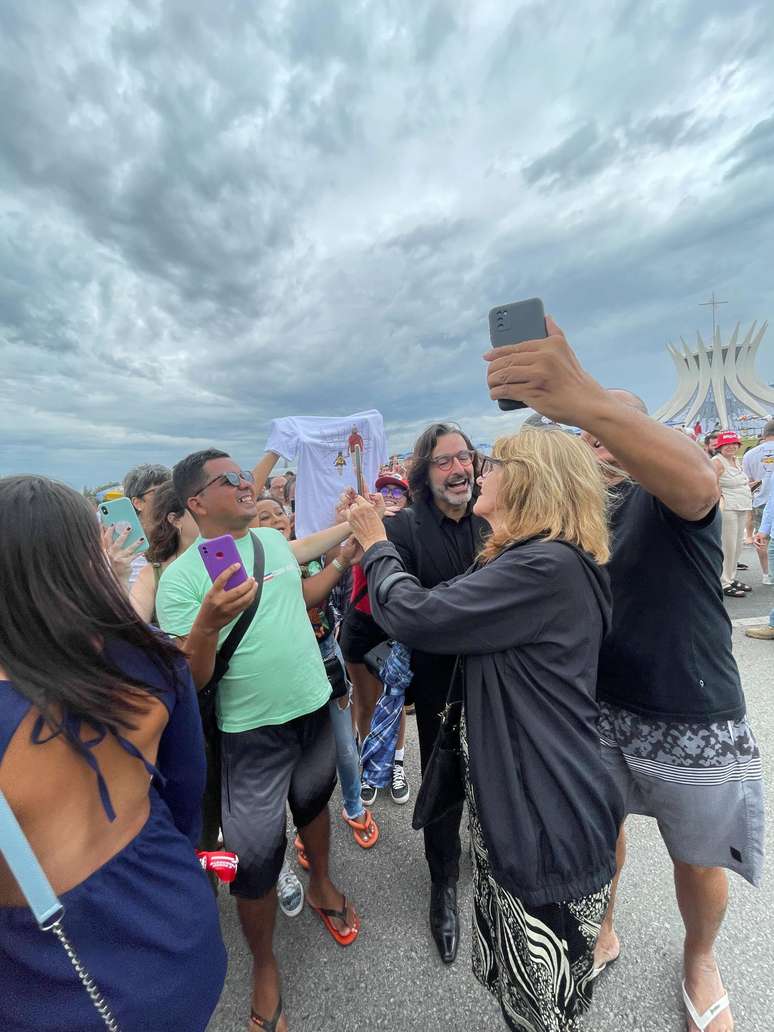 Ricardo Stuckert em Brasília, acompanhando preparação da posse de Lula