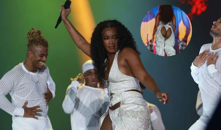 IZA arrasou em look para show de r&eacute;veillon no Rio de Janeiro em 31 de dezembro de 2022.