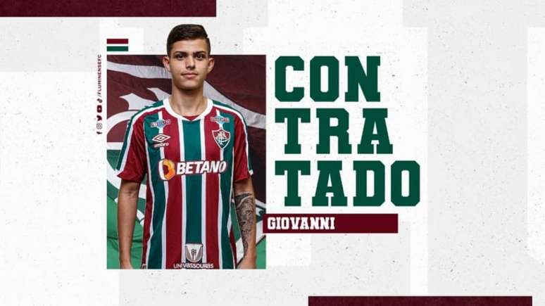 Giovanni Manson é mais um reforço do Fluminense para a temporada 2023 (Divulgação/Fluminense)