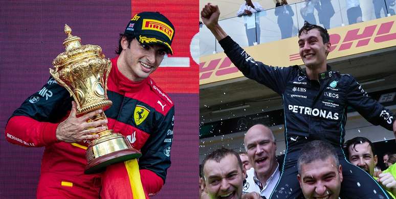 Sainz e Russell, os mais recentes vencedores da F1