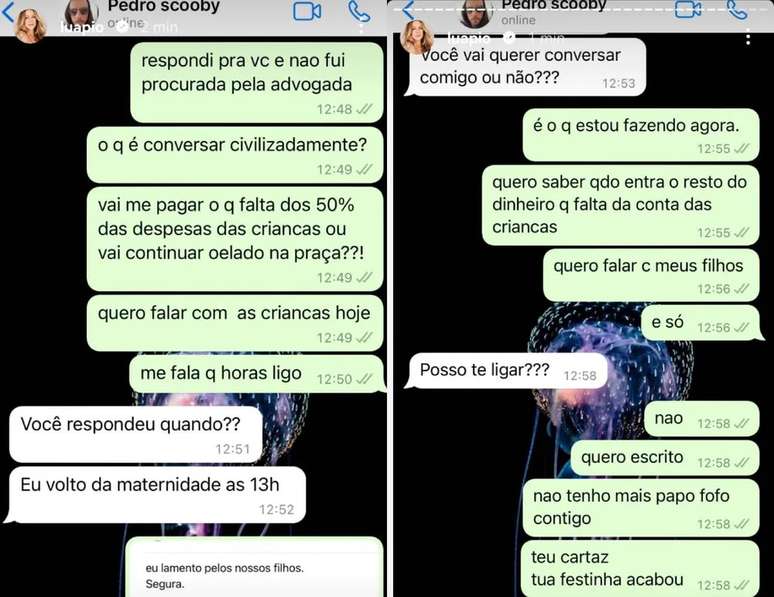 Luana Piovani expôs conversa com Pedro Scooby