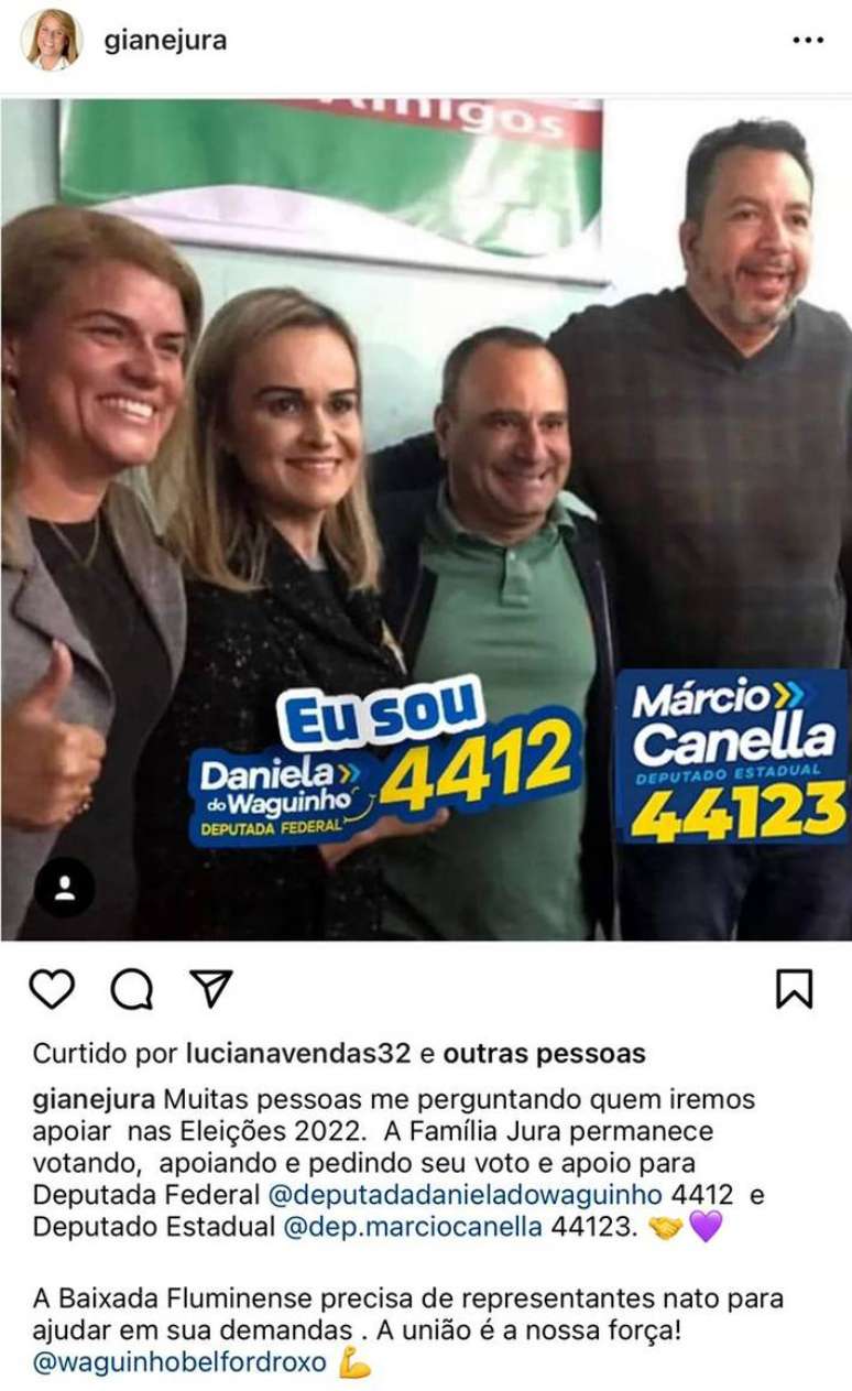 A ministra do Turismo, Daniela Carneiro, a Daniela do Waguinho, segunda da esquerda para a direita, acusada de ter tido apoio eleitoral de um condenado por organização criminosa