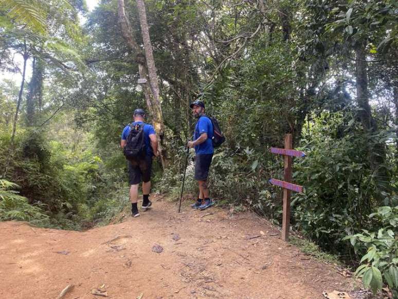 Trilhas na Mata Atlântica foram recuperadas no projeto.