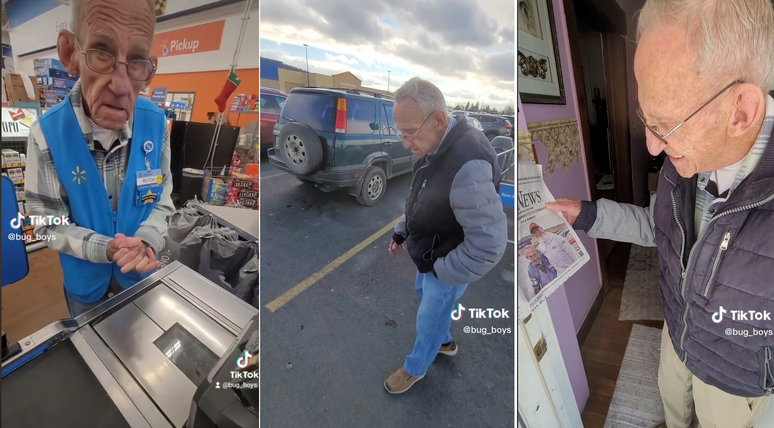 Butch Marion, idoso que trabalhava no Walmart, viraliza no TikTok