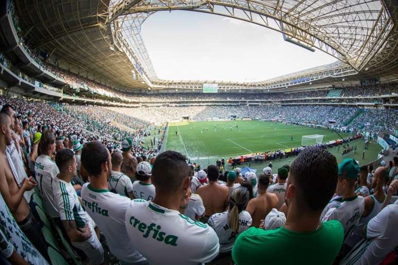 Torcedores entrarão no Allianz Parque por reconhecimento facial (Foto: Divulgação/Palmeiras)