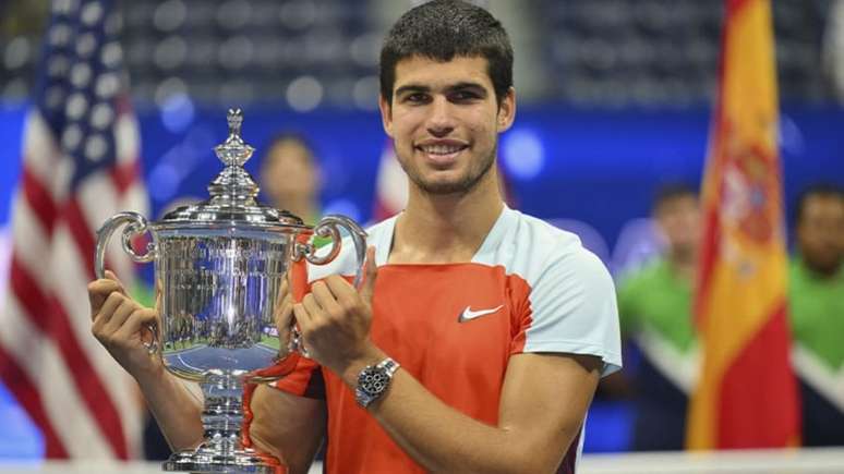 Carlos Alcaraz foi campeão do US Open de 2022 (Foto: ANGELA WEISS / AFP)
