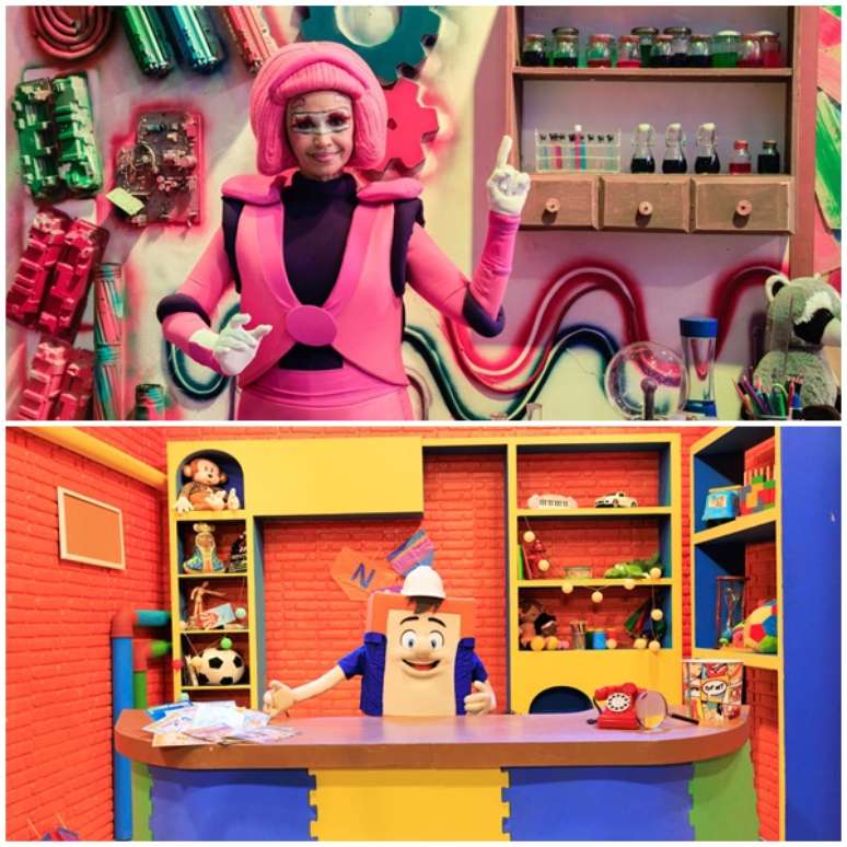 Cen&aacute;rios coloridos fazem parte da produ&ccedil;&atilde;o caprichada do 'Devotos Mirins Show'