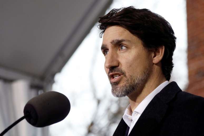 Primeiro-ministro do Canadá, Justin Trudeau, durante entrevista coletiva em Ottawa
29/03/2020 REUTERS/Blair Gable