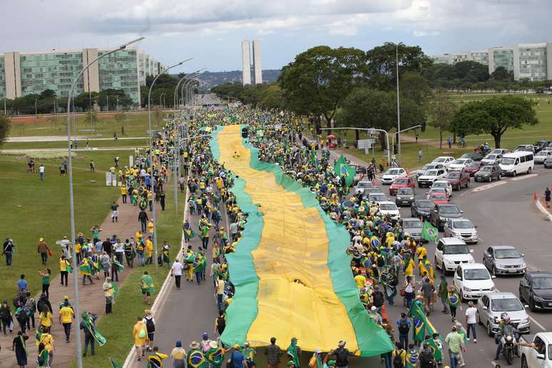 Atos golpistas em Brasília