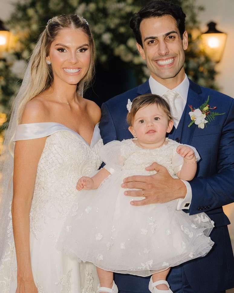 Bárbara Evans, seu marido e sua filha