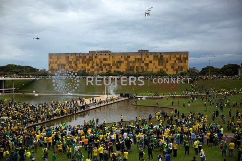 Apoiadores de Bolsonaro tomam Congresso
08/01/2023. REUTERS/Antonio Cascio NO RESALES. NO ARCHIVES