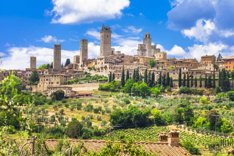 San Gimignano, na Toscana 