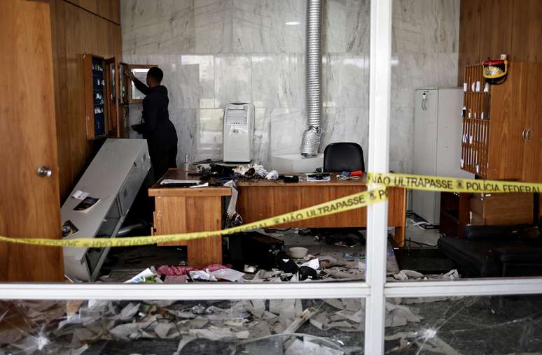 Destruição no Palácio do Planalto 