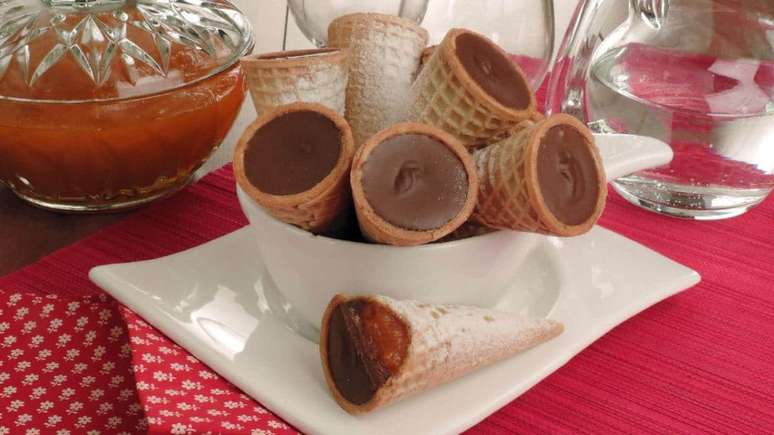 Cone de doce de abóbora – Foto: Guia da Cozinha