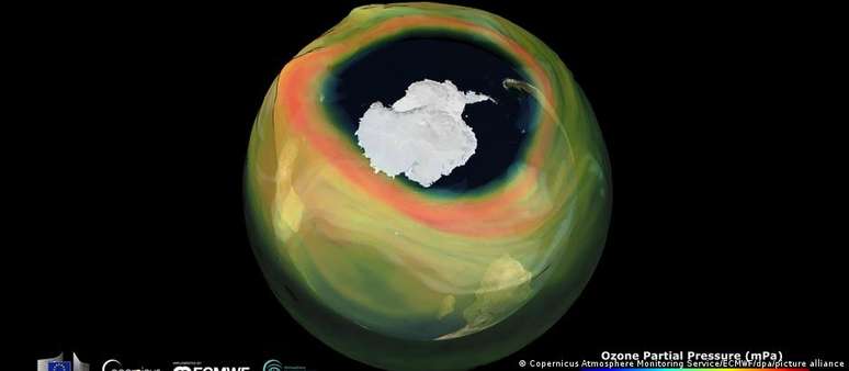 Camada de ozônio sobre a Antártica deve recuperar seu tamanho de 1980 por volta do ano 2066