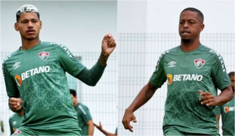 Marrony e Keno brigam por vaga no time titular do Fluminense (Foto: Mailson Santana / Fluminense)