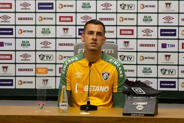 Vitor Eudes é a reposição imediata após saída de Marcos Felipe no Flu (Foto: Marcelo Gonçalves / Fluminense)