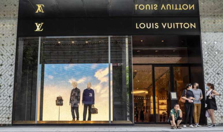 Loja da grife Louis Vuitton em Xangai, na China