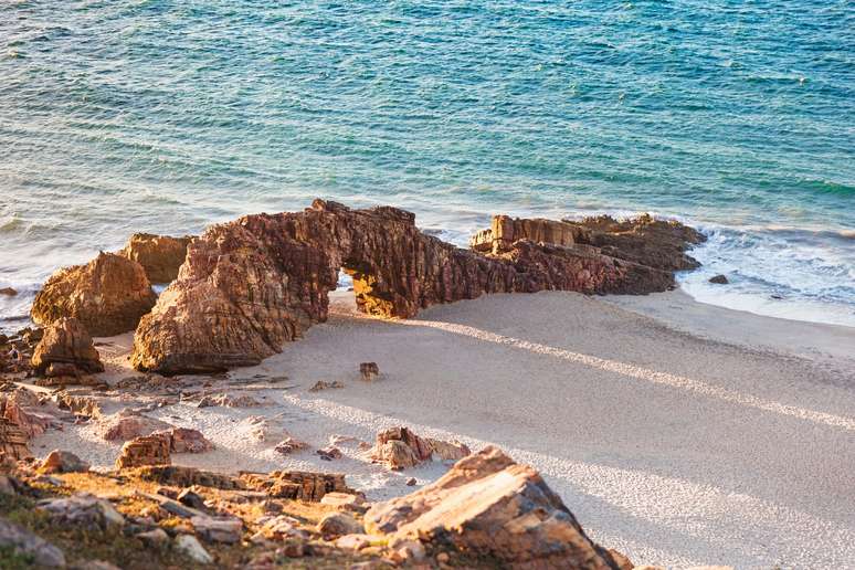 A Pedra Furada é o cartão-postal de Jericoacoara.