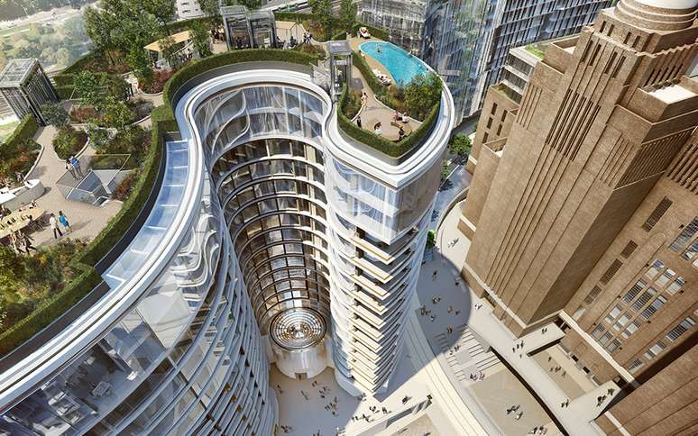 O Art'otel ficar&aacute; instalado em um pr&eacute;dio moderno constru&iacute;do ao lago da ic&ocirc;nica Battersea Power Station, que passou por uma revitaliza&ccedil;&atilde;o.