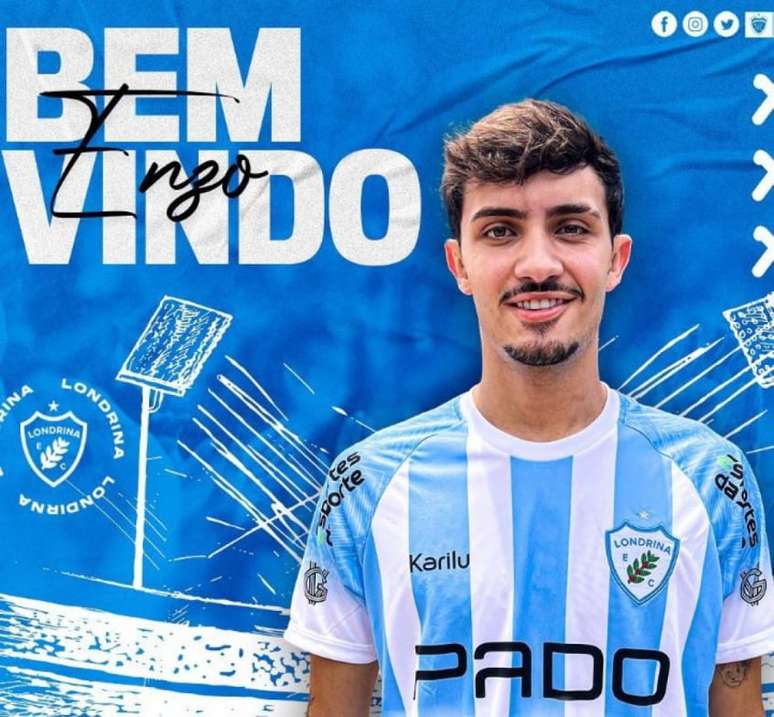 Enzo, filho de Falcão, do Futsal, foi anunciado como jogador do Londrina (Divulgação/Londrina)