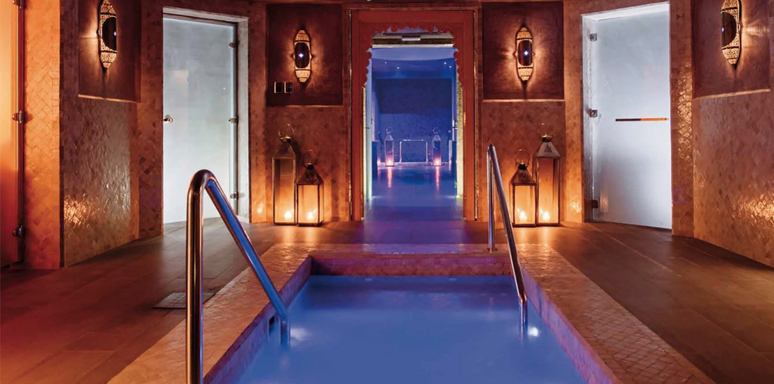 No novo Nomu Marrakesh, 2 mil m&sup2; s&atilde;o inteiramente dedicados ao spa.