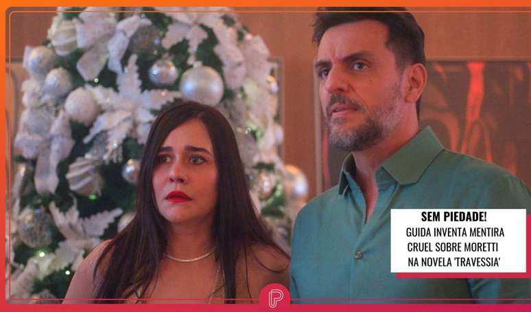 Guida (Alessandra Negrini) volta a armar e inventa algo cruel contra Moretti (Rodrigo Lombardi) na novela 'Travessia'.