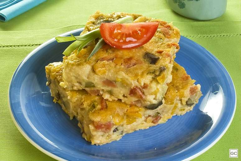 Torta de legumes com aveia – Foto: Guia da Cozinha