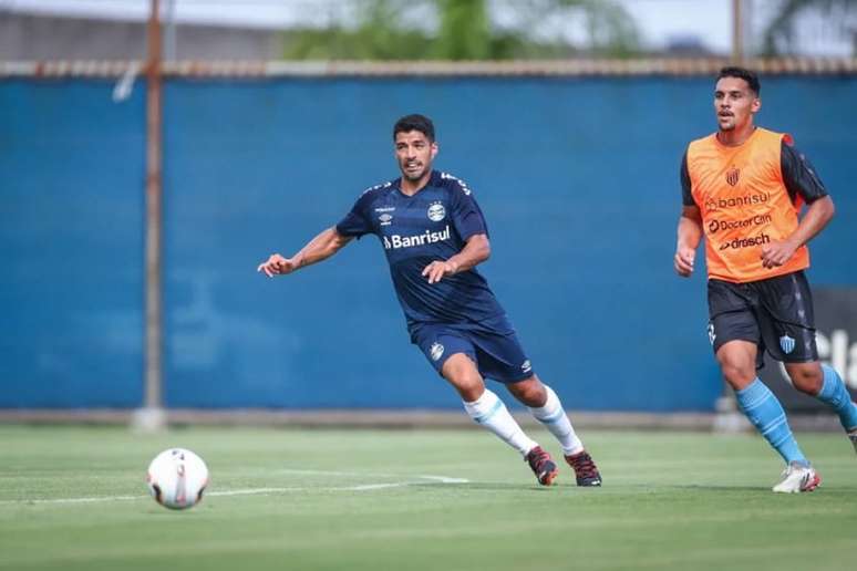 Suárez terá a chance de atuar pelo Grêmio na Recopa Gaúcha (Lucas Uebel/Grêmio FBPA)