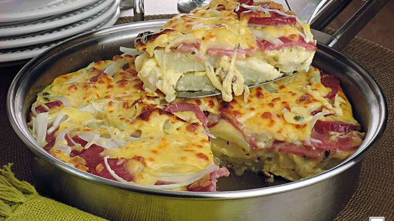 Potato frittata with pepperoni – Photo: Guia da Cozinha