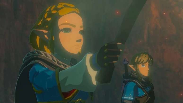 A princesa Zelda parece ter um papel mais ativo na nova aventura