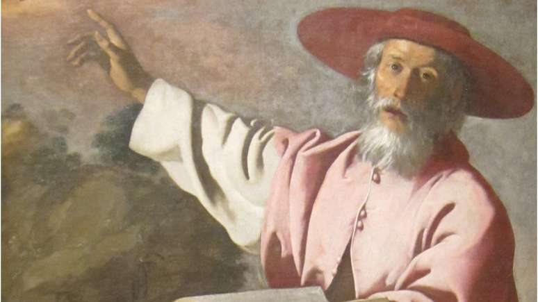 S&atilde;o Jer&ocirc;nimo, em imagem pintada por Francisco de Zurbar&aacute;n, do barroco espanhol: a ele &eacute; atribu&iacute;da a autoria do antigo martirol&oacute;gio onde constava a hist&oacute;ria de Santo Expedito