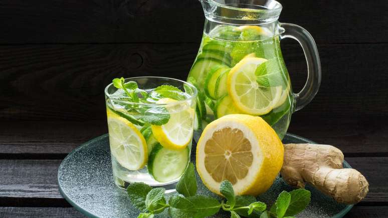Água com sabor de gengibre – Foto: Shutterstock