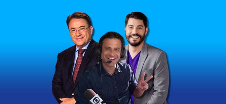 Borges, Poli e Costa: salário maior e mais prestígio fora da tela da Globo