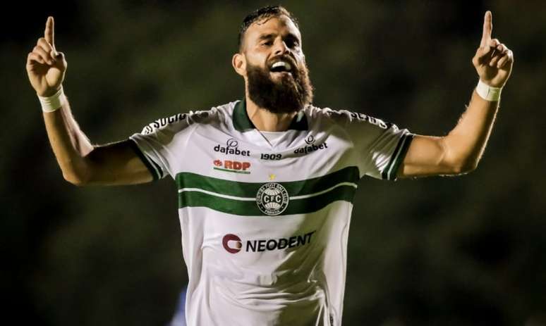 Chancellor marcou um dos gols do Coritiba (Foto: Twitter oficial do Coritiba)