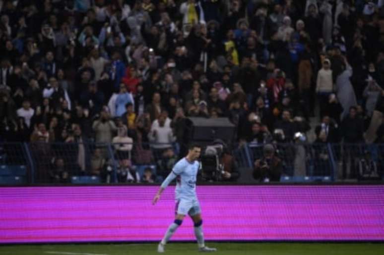 Cristiano Ronaldo marcou dois gols contra o PSG (FRANCK FIFE / AFP)