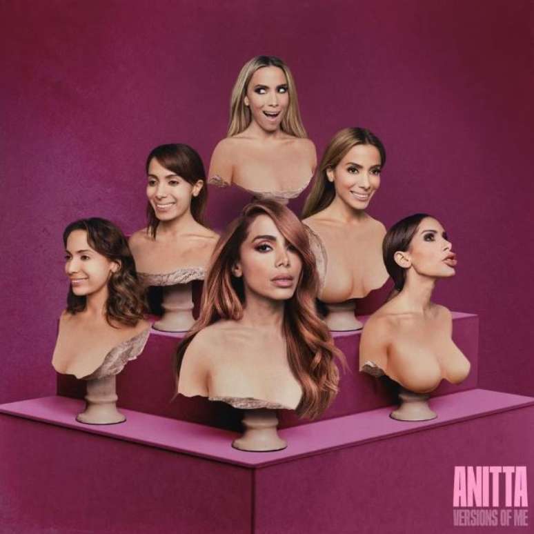 Capa de 'Versions Of Me', álbum de Anitta lançado em 2022