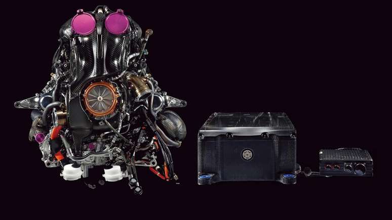 Unidade de Potência da Honda usada em 2021 e base da atual usada por Red Bull e Alpha Tauri