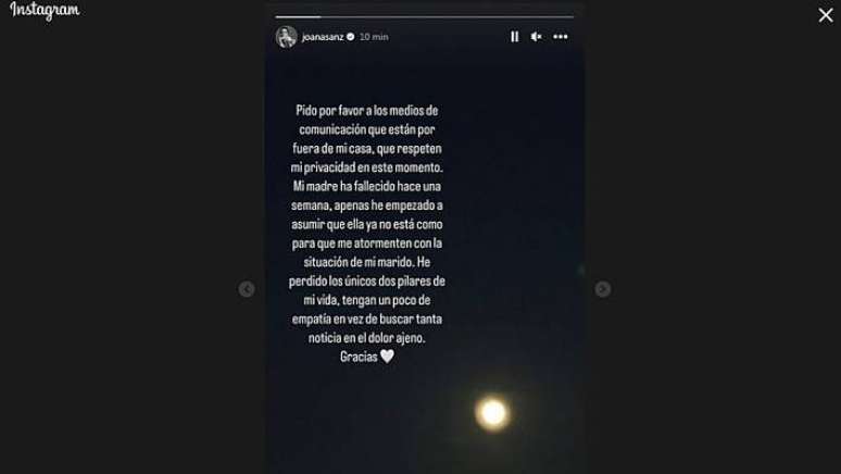 Mulher de Daniel Alves pediu em seu Instagram que a imprensa espanhola saia dos arredores de sua casa