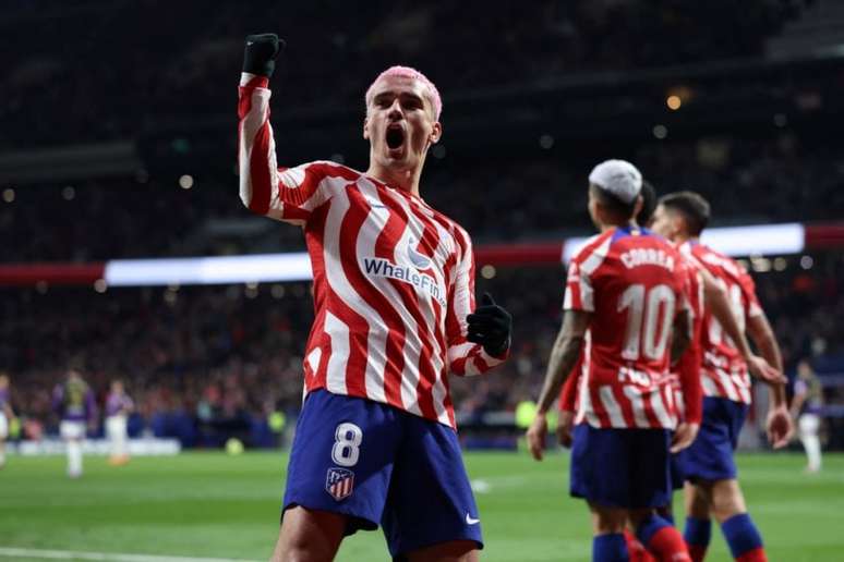 Griezmann foi o destaque da vitória do Atlético de Madrid (Foto: PIERRE-PHILIPPE MARCOU / AFP)