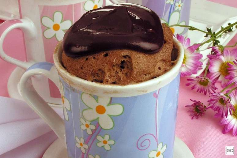 Whey Cake in the Mug – Photo: Guia da Cozinha